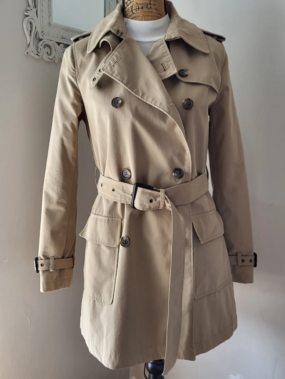 Lauren Ralph Lauren Midi Trench Coat - Picture 1 of 12